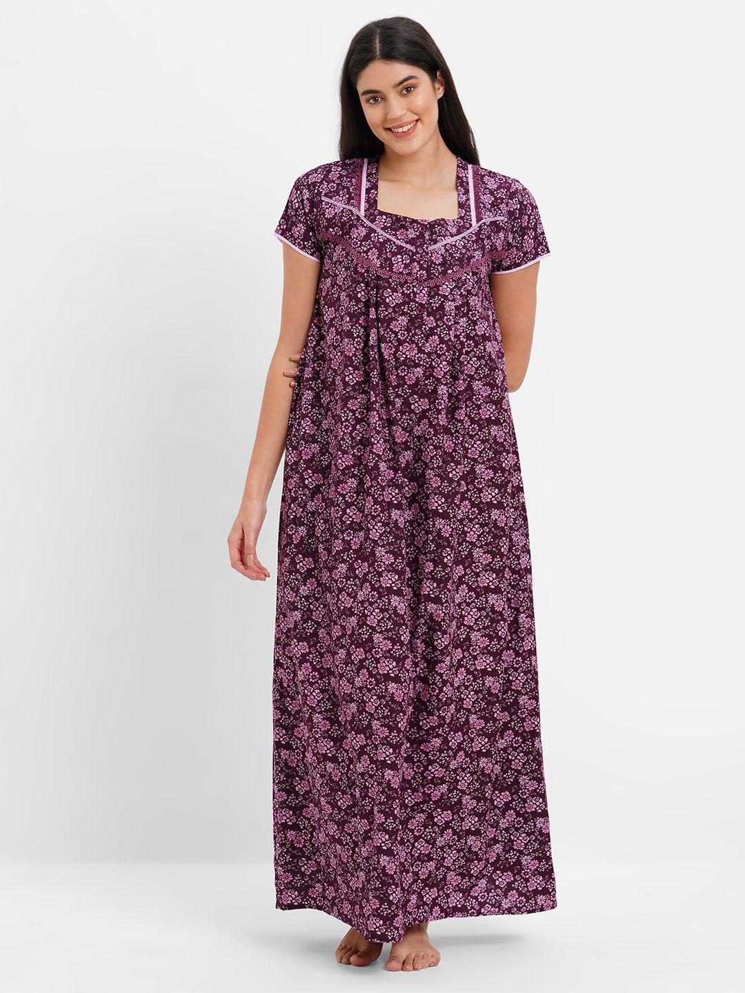 sweet dreams floral printed maxi nightdress