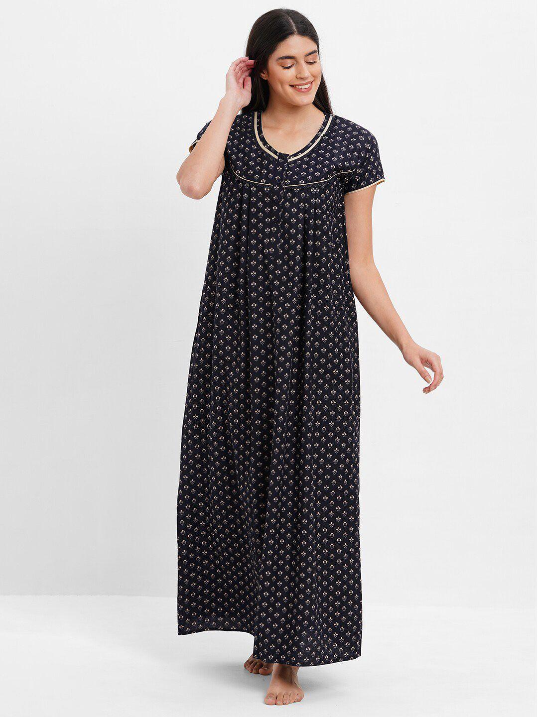 sweet dreams floral printed maxi nightdress