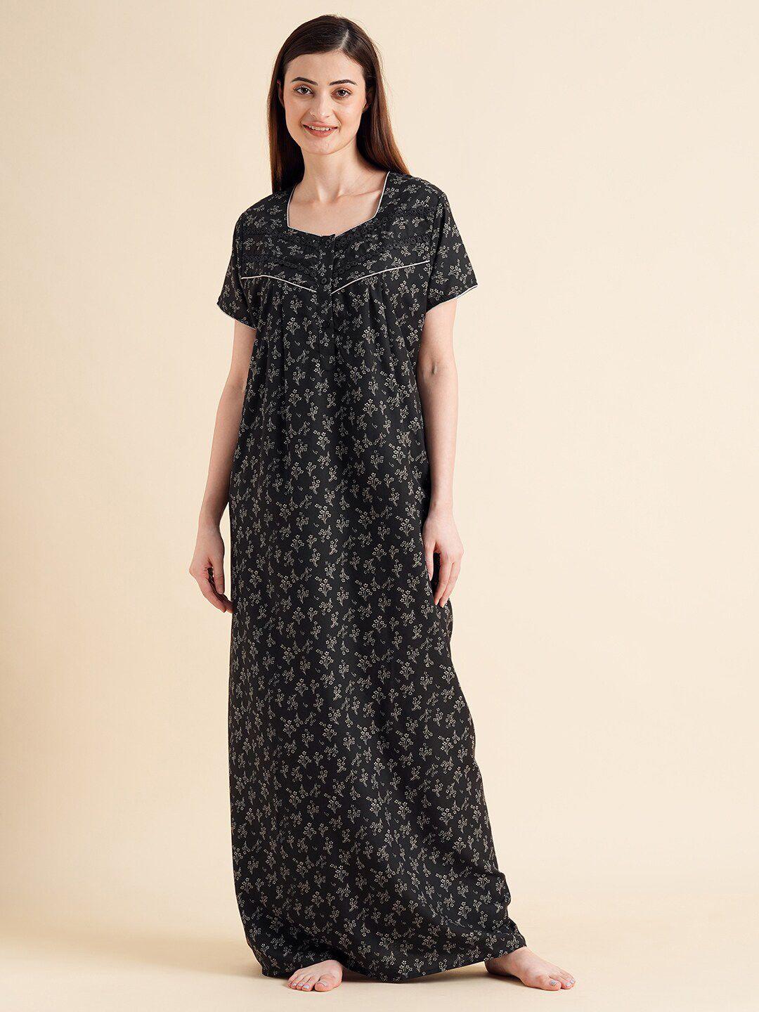 sweet dreams floral printed maxi nightdress