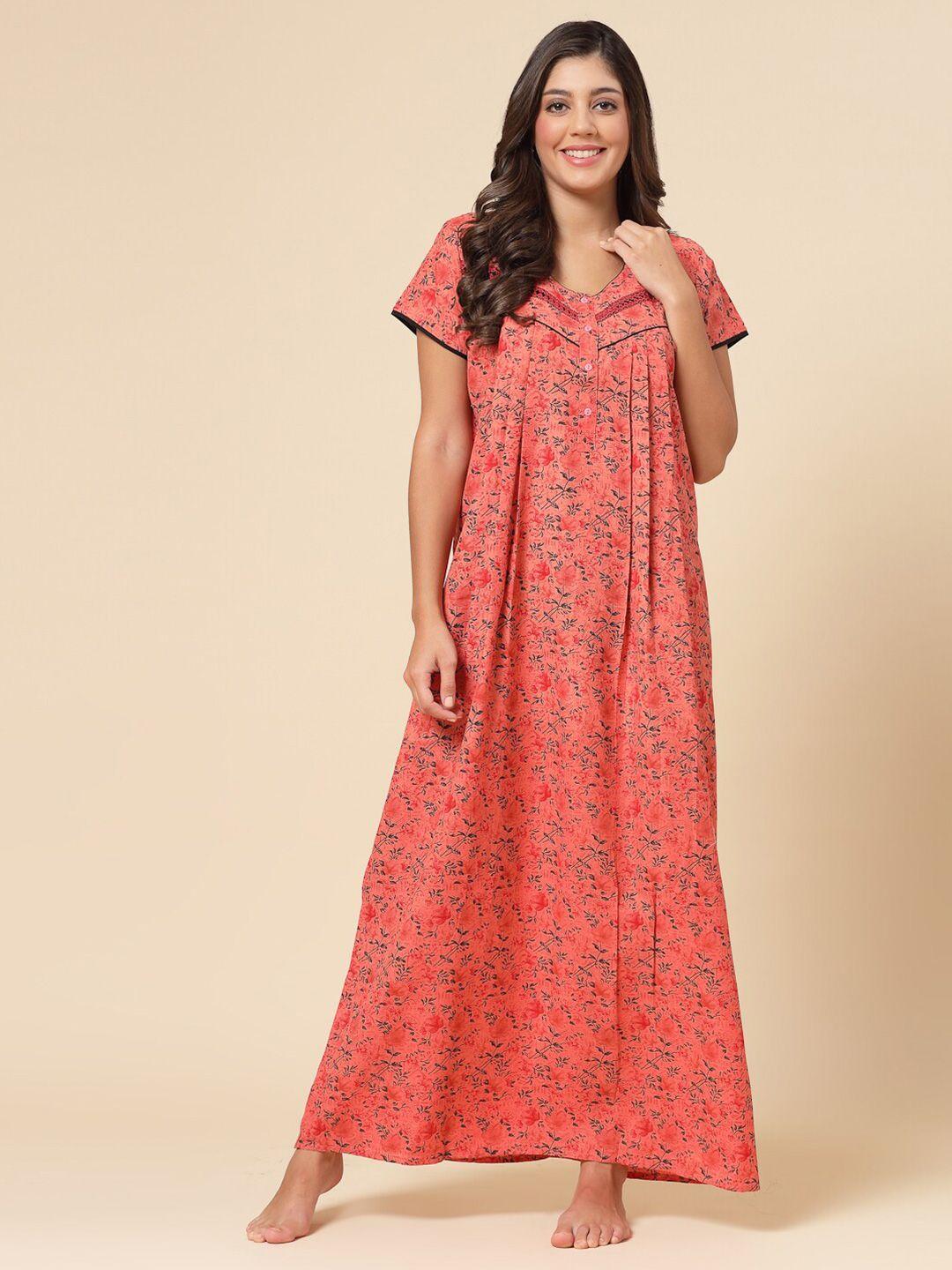 sweet dreams floral printed maxi nightdress