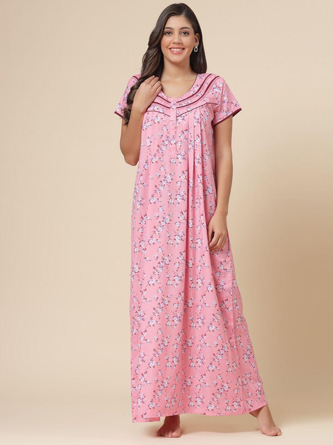 sweet dreams floral printed maxi nightdress