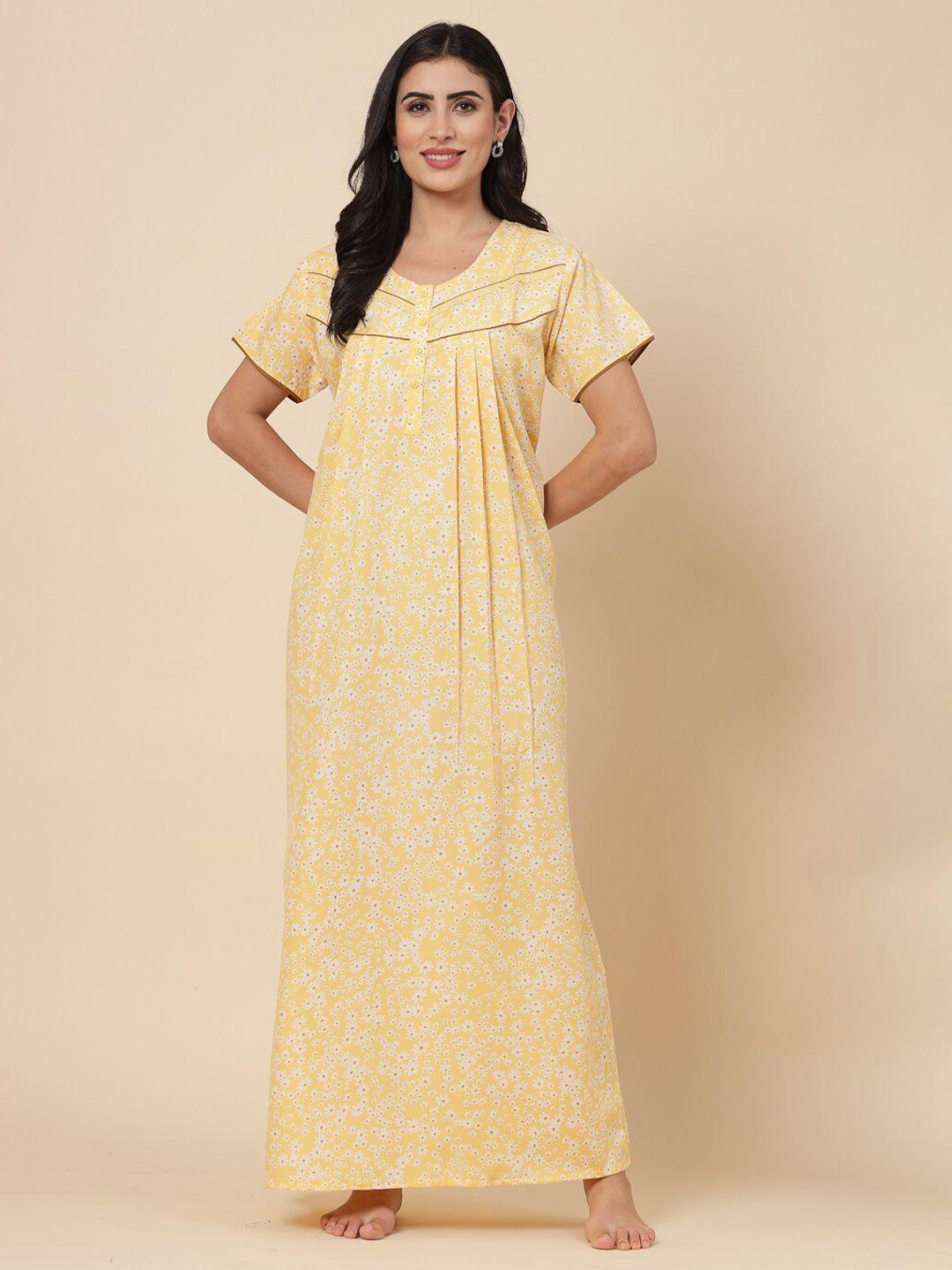 sweet dreams floral printed maxi nightdress