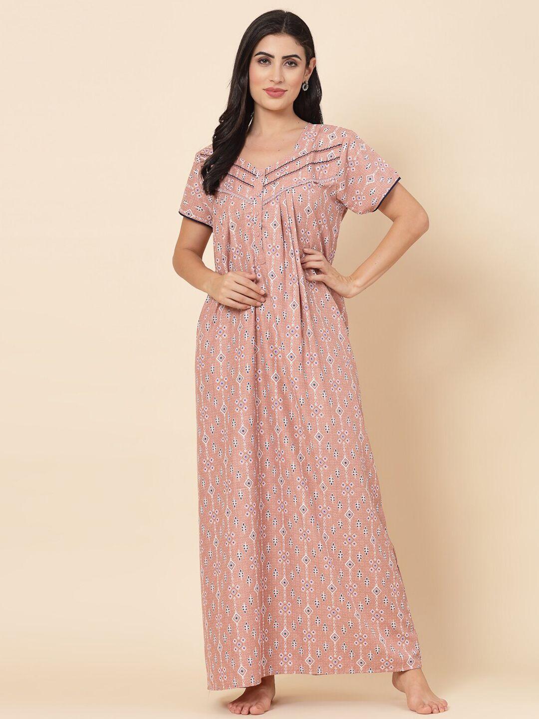 sweet dreams floral printed maxi nightdress