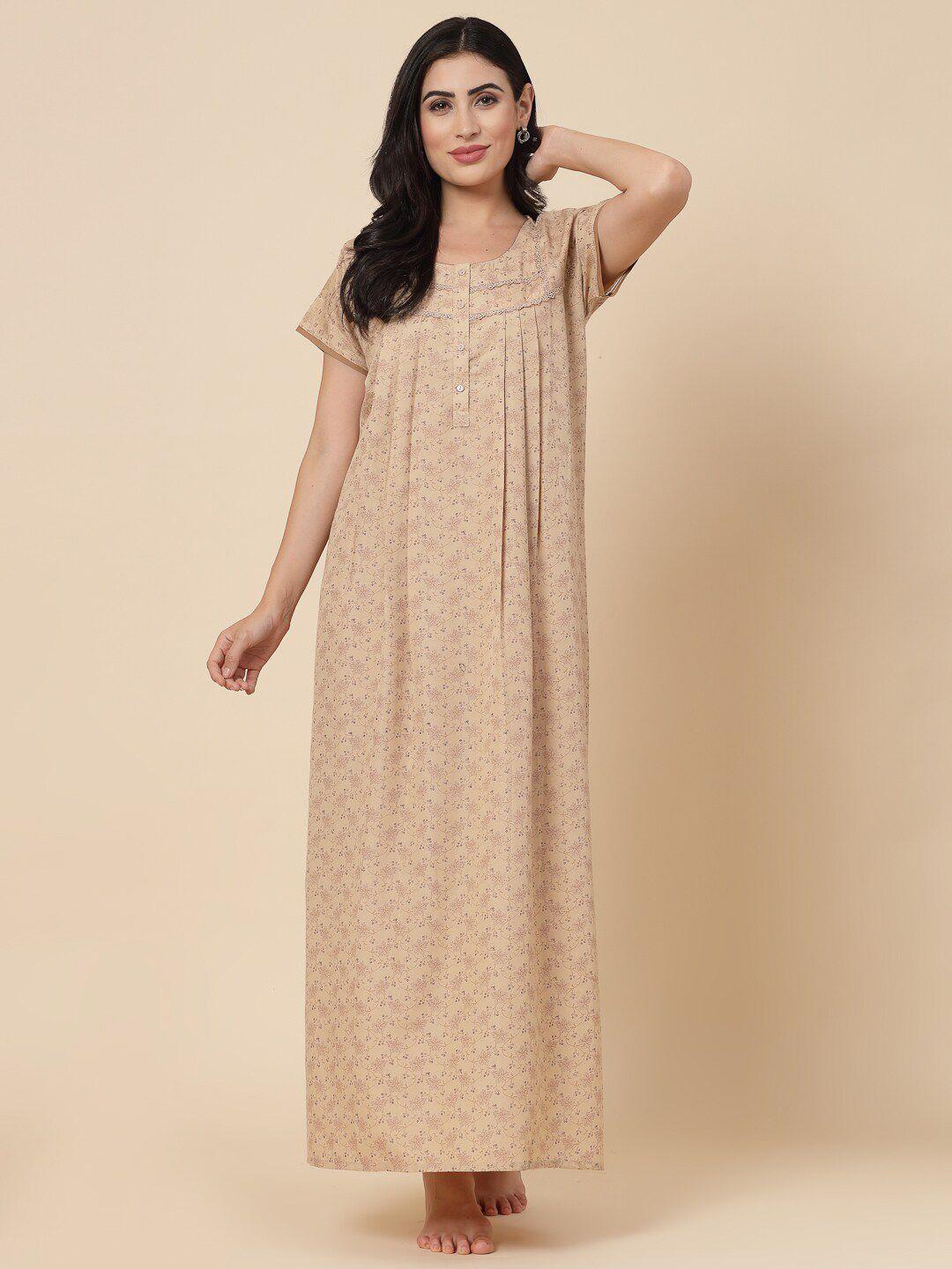 sweet dreams floral printed maxi nightdress