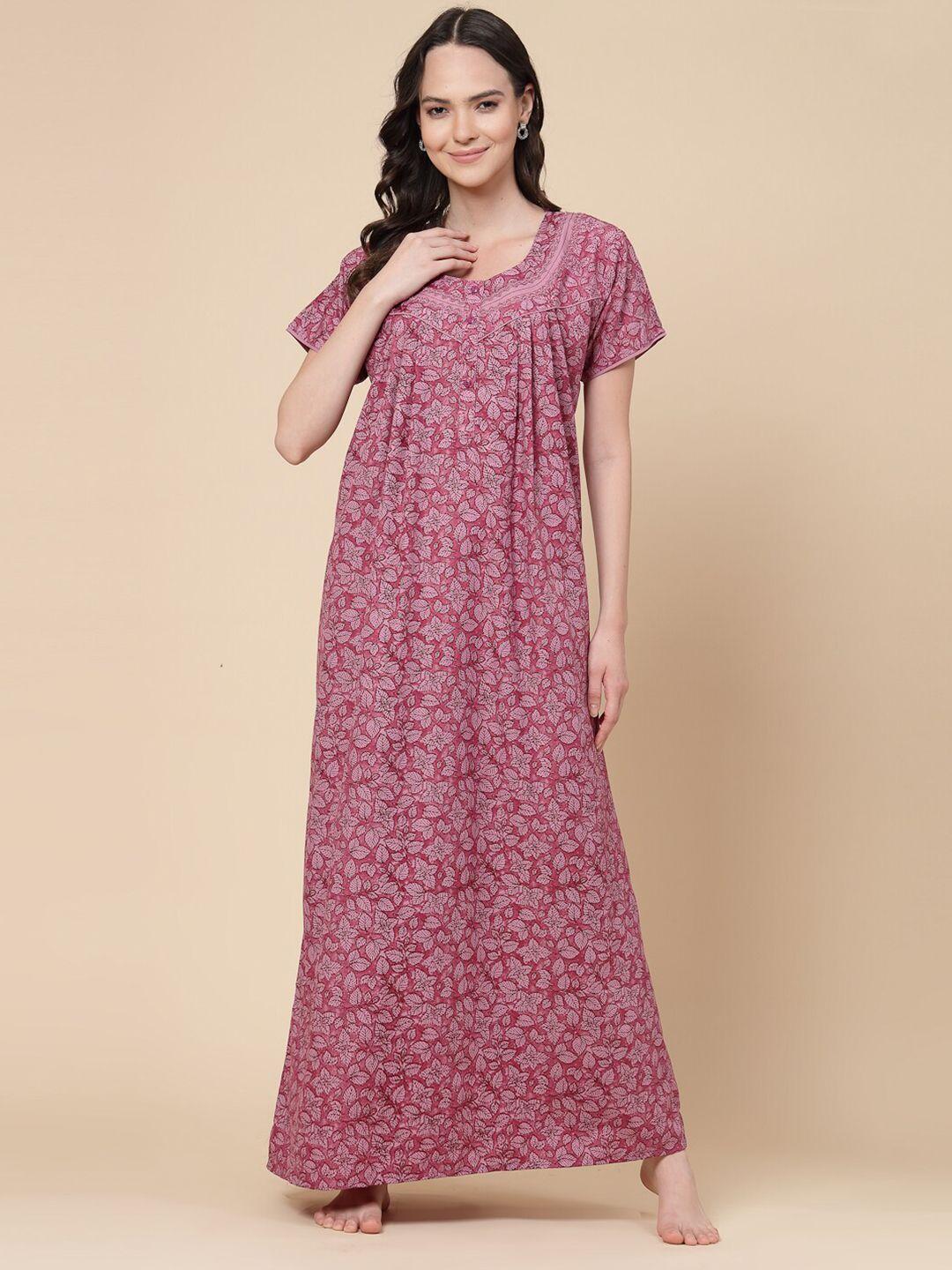 sweet dreams floral printed maxi nightdress