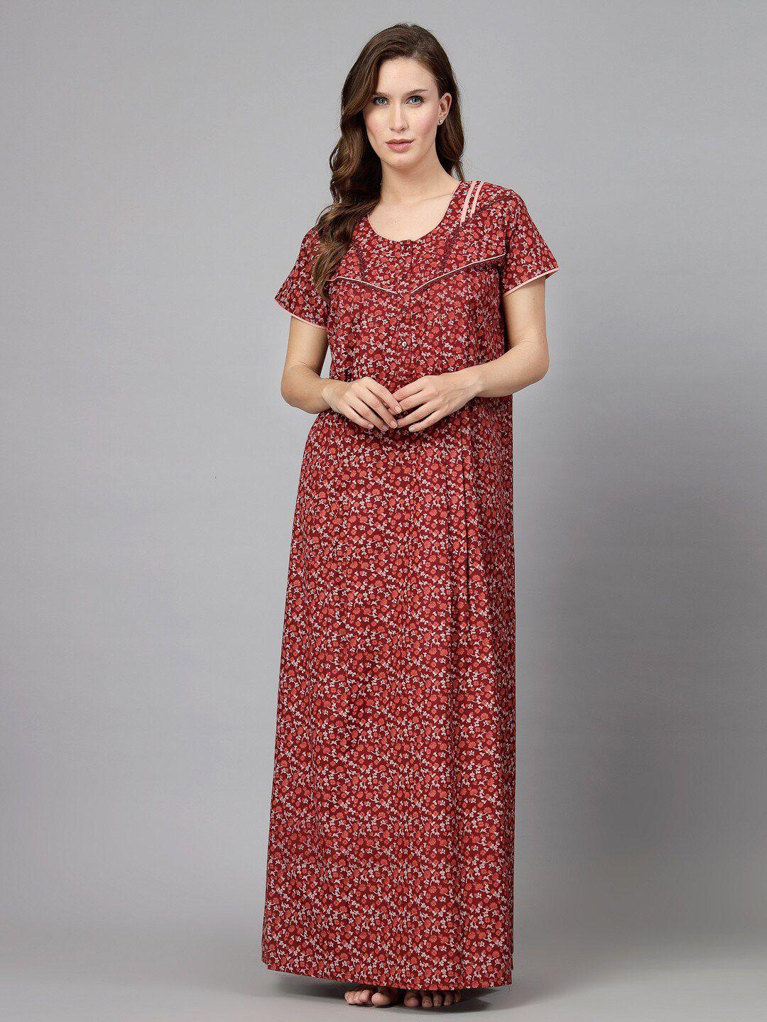 sweet dreams floral printed maxi nightdress