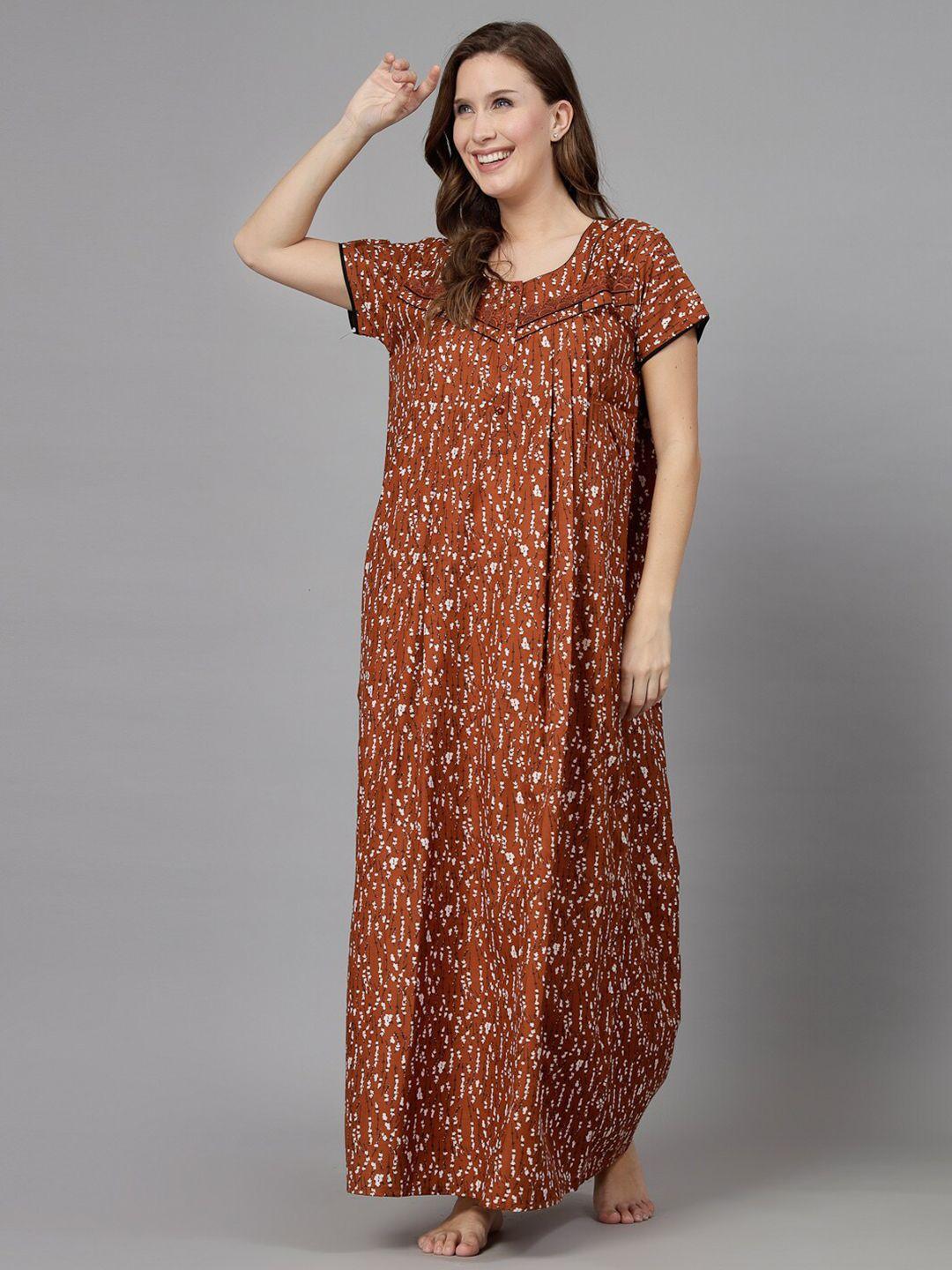 sweet dreams floral printed maxi nightdress