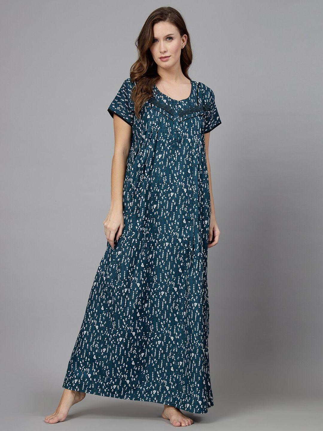 sweet dreams floral printed maxi nightdress