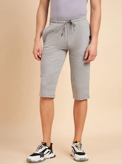 sweet dreams grey cotton regular fit capris