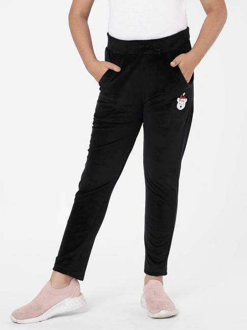 sweet dreams kids black solid trackpants