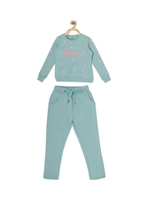 sweet dreams kids blue
 printed tracksuit