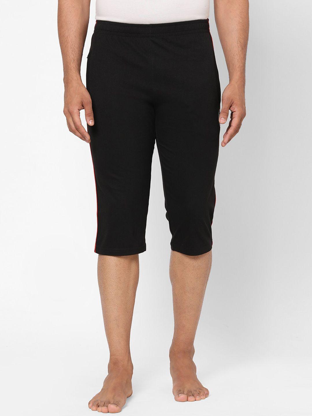 sweet dreams men black solid capris