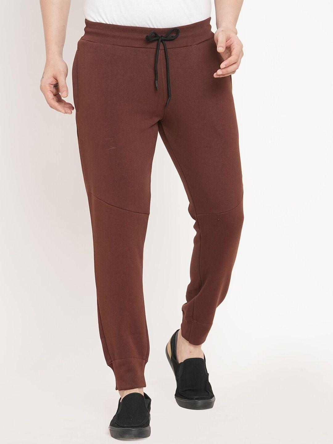 sweet dreams men brown solid joggers