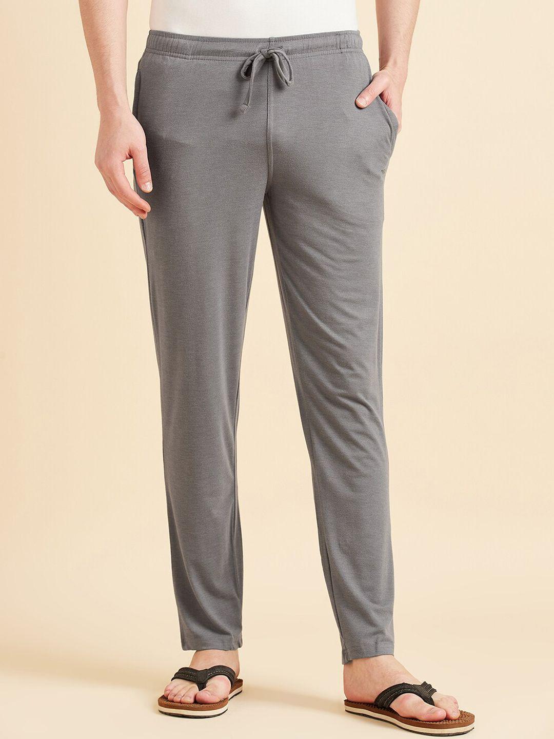 sweet dreams men mid-rise side pockets straight lounge pants