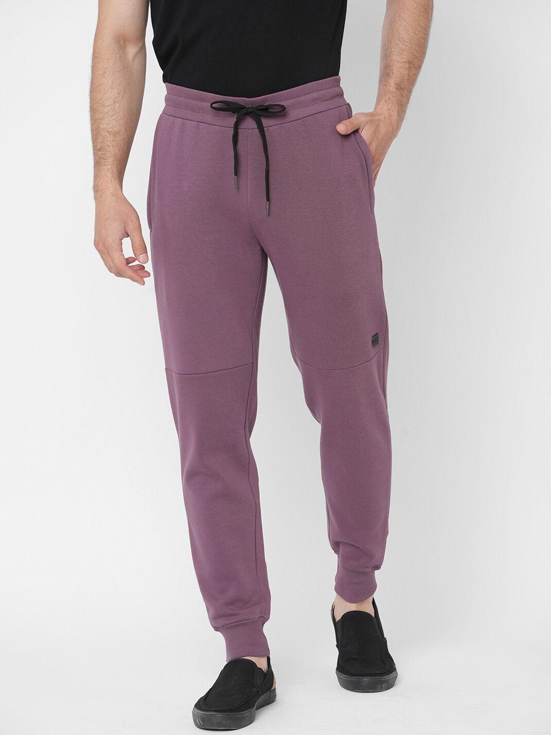 sweet dreams men purple solid fleece joggers