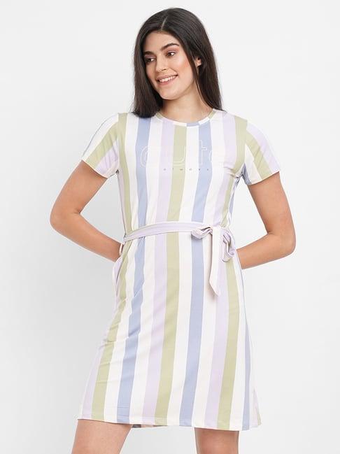 sweet dreams multicolor striped night dress