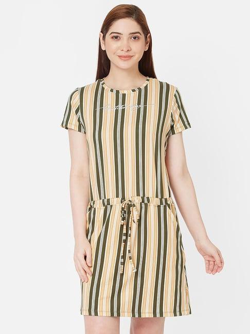 sweet dreams multicolored striped night dress