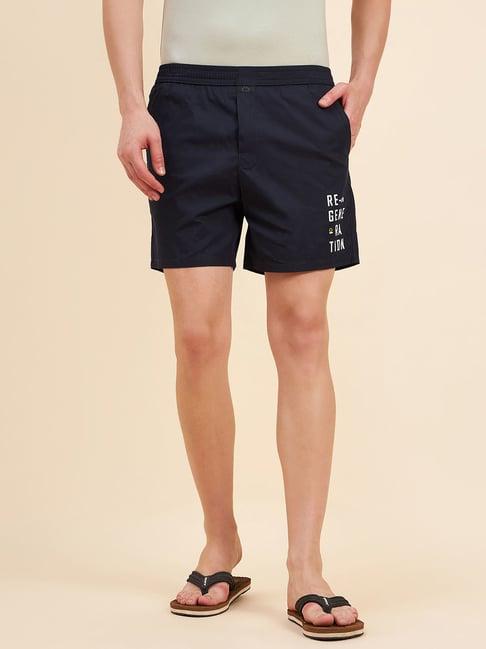 sweet dreams navy cotton regular fit boxers