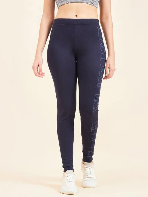 sweet dreams navy mid rise sports tights