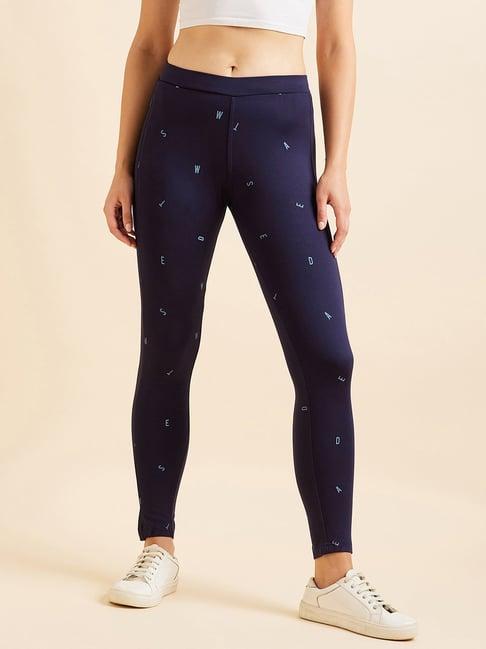 sweet dreams navy printed tights