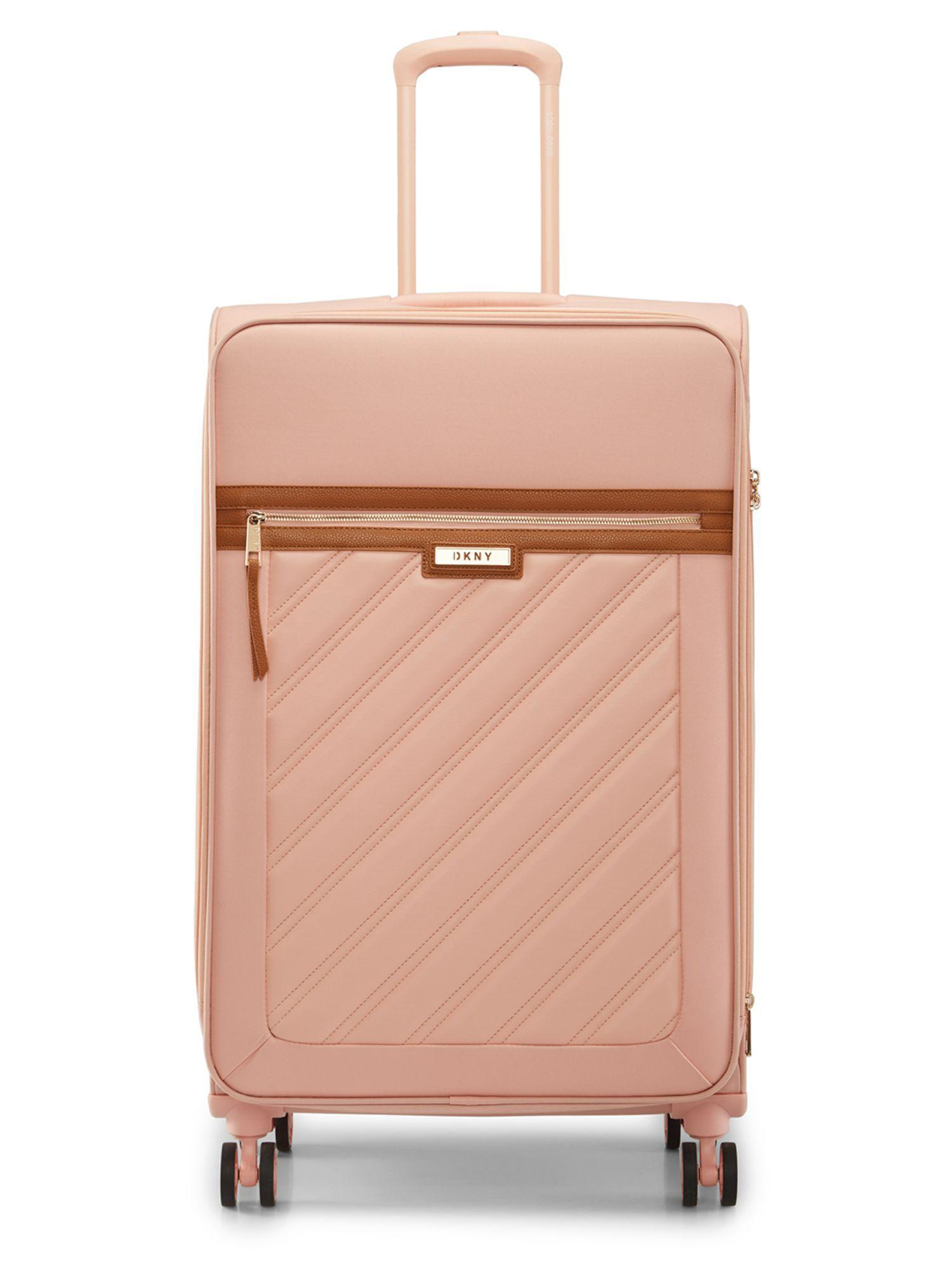 sweet dreams peach bloom polyester material soft 21 cabin trolley