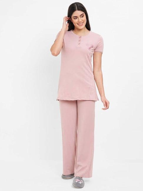 sweet dreams pink cotton top pyjama set