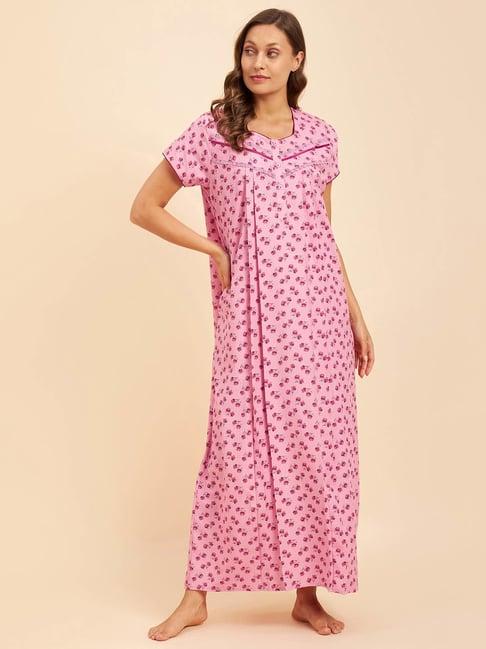 sweet dreams pink printed nighty