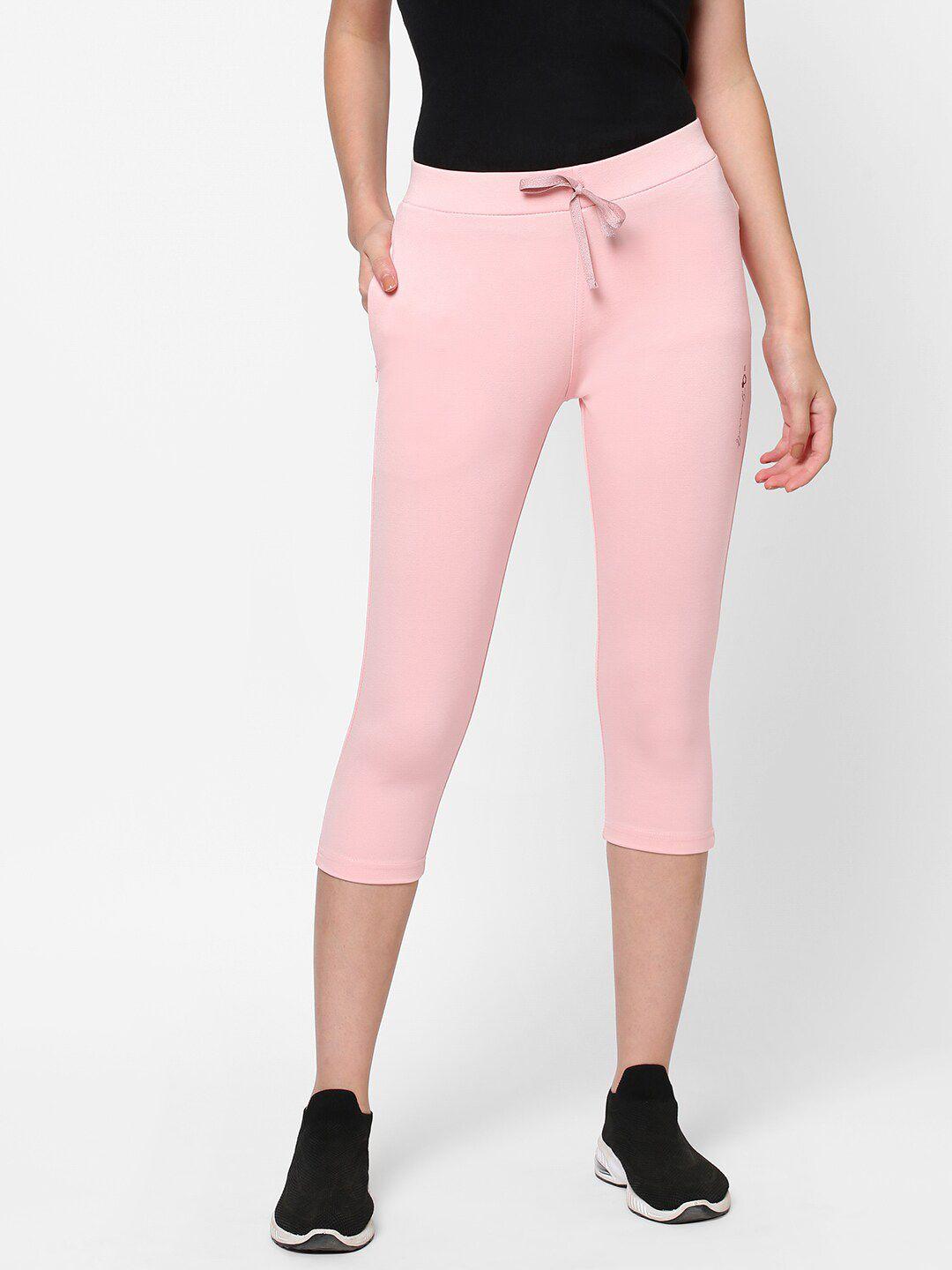 sweet dreams pink slim fit capris