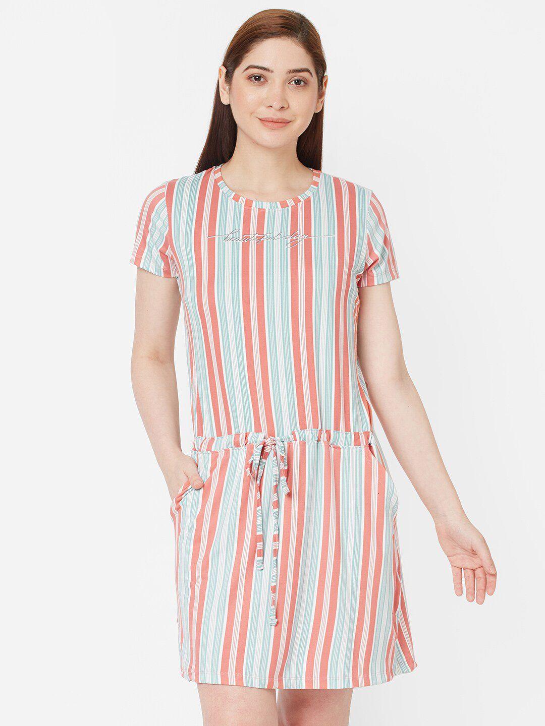 sweet dreams pink striped nightdress