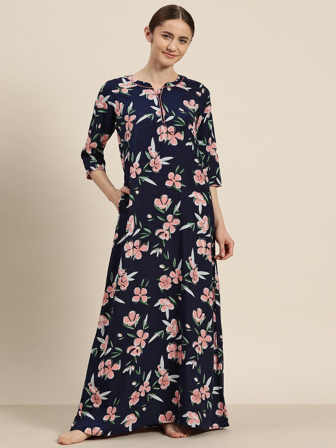 sweet dreams printed maxi nightdress