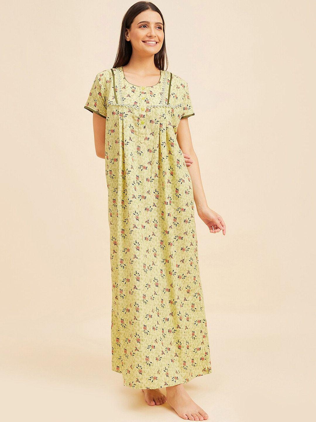 sweet dreams printed maxi nightdress