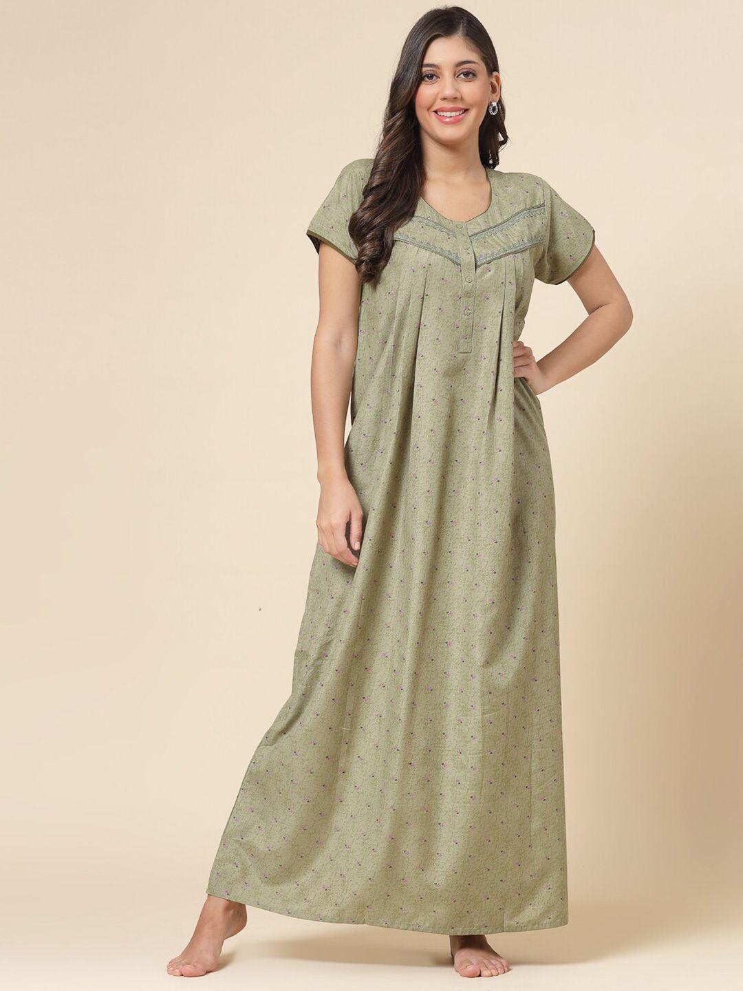 sweet dreams printed maxi nightdress