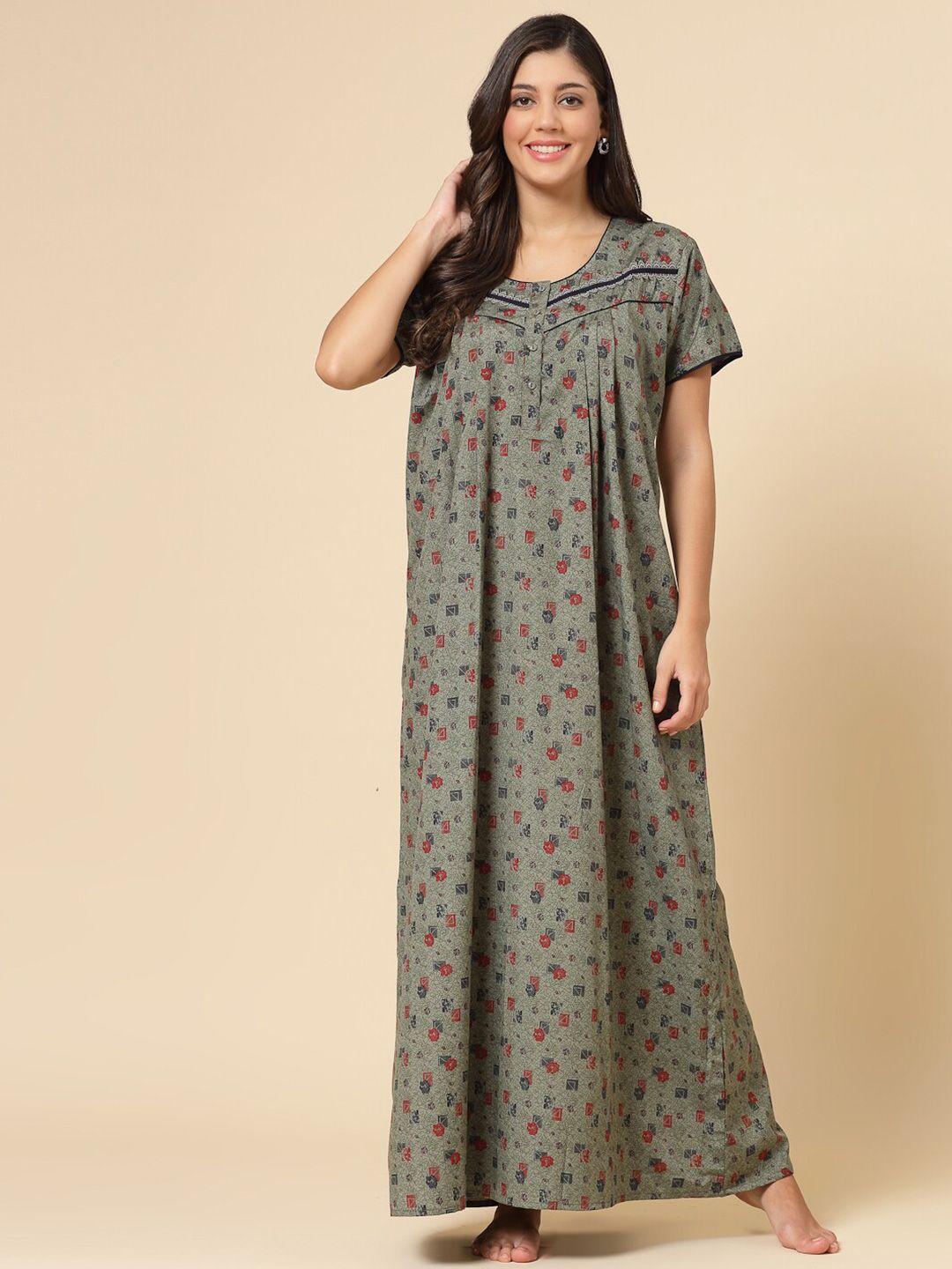 sweet dreams printed maxi nightdress