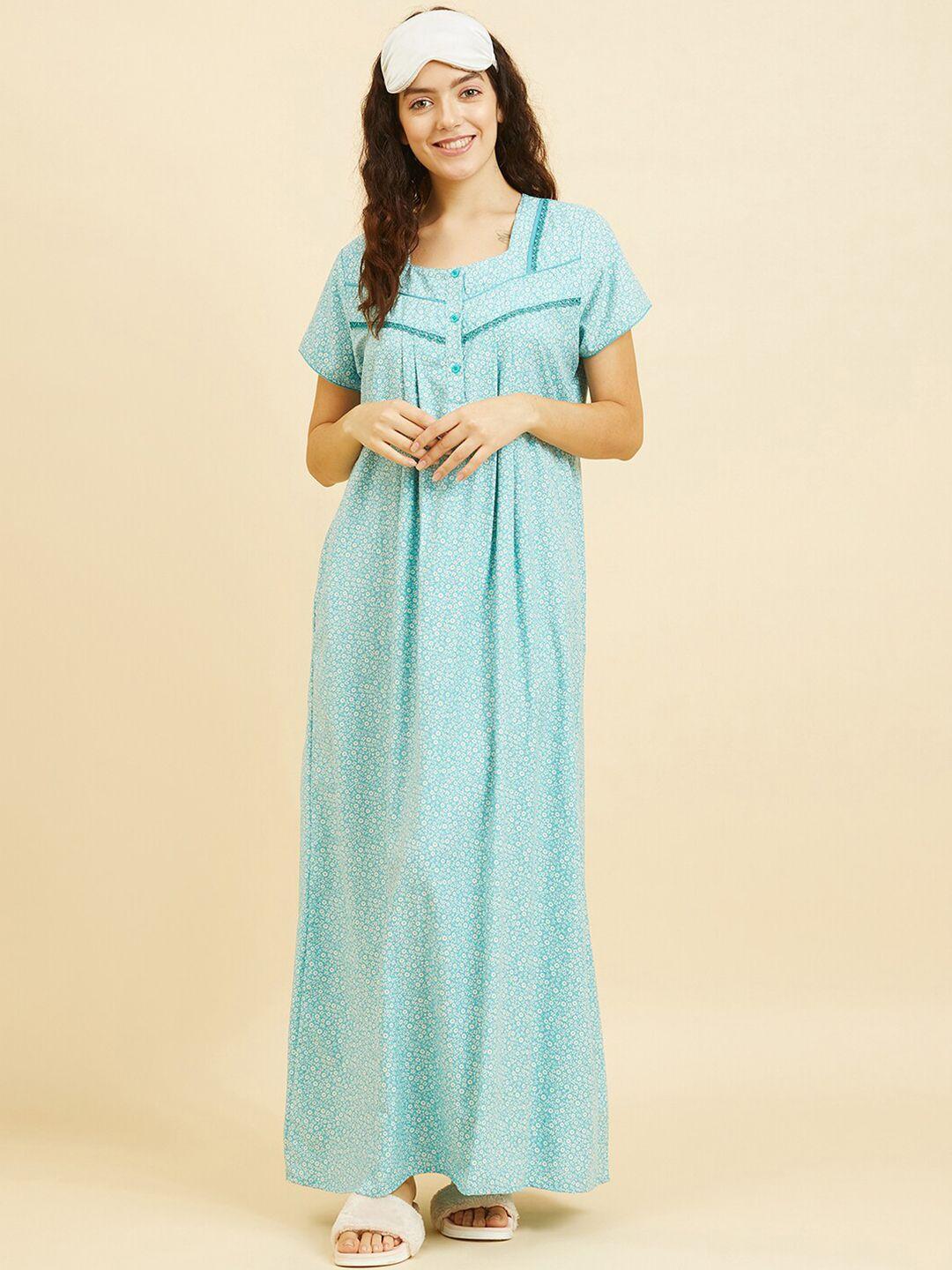 sweet dreams printed maxi nightdress