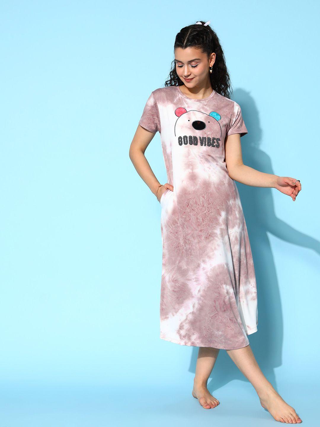 sweet dreams printed nightdress