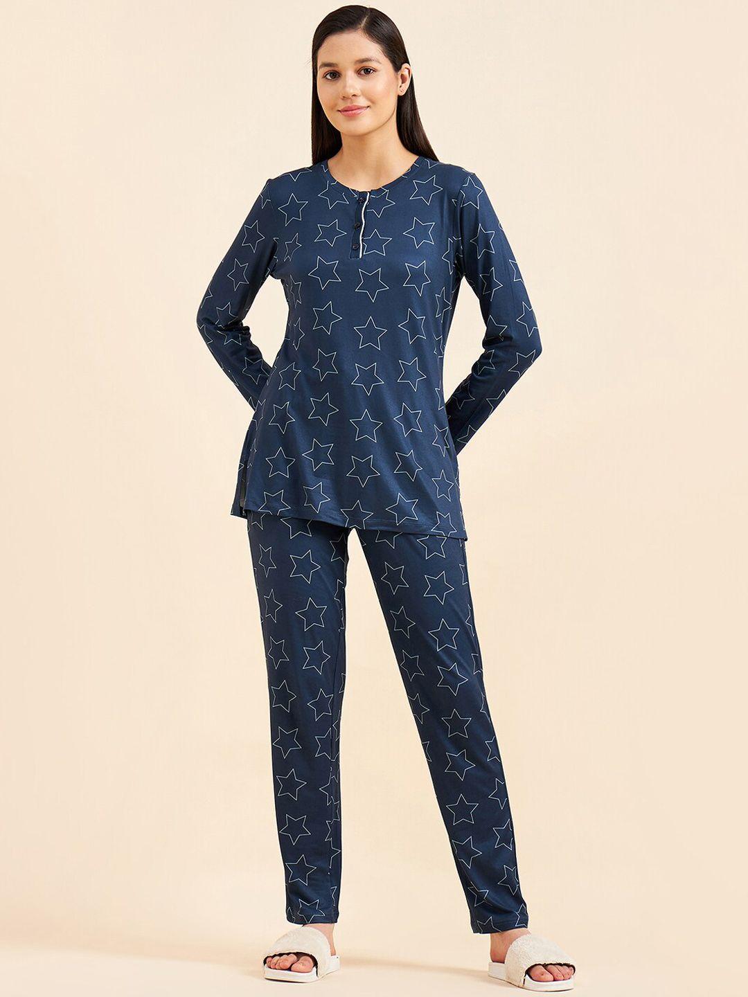 sweet dreams printed top and pyjama night suit