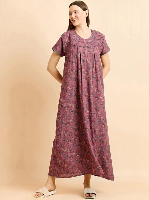 sweet dreams rose pink floral print nighty