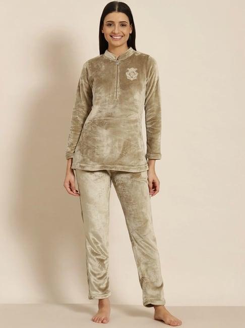 sweet dreams sage green sweatshirt pyjama set