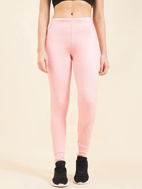 sweet dreams soft pink printed sports tights