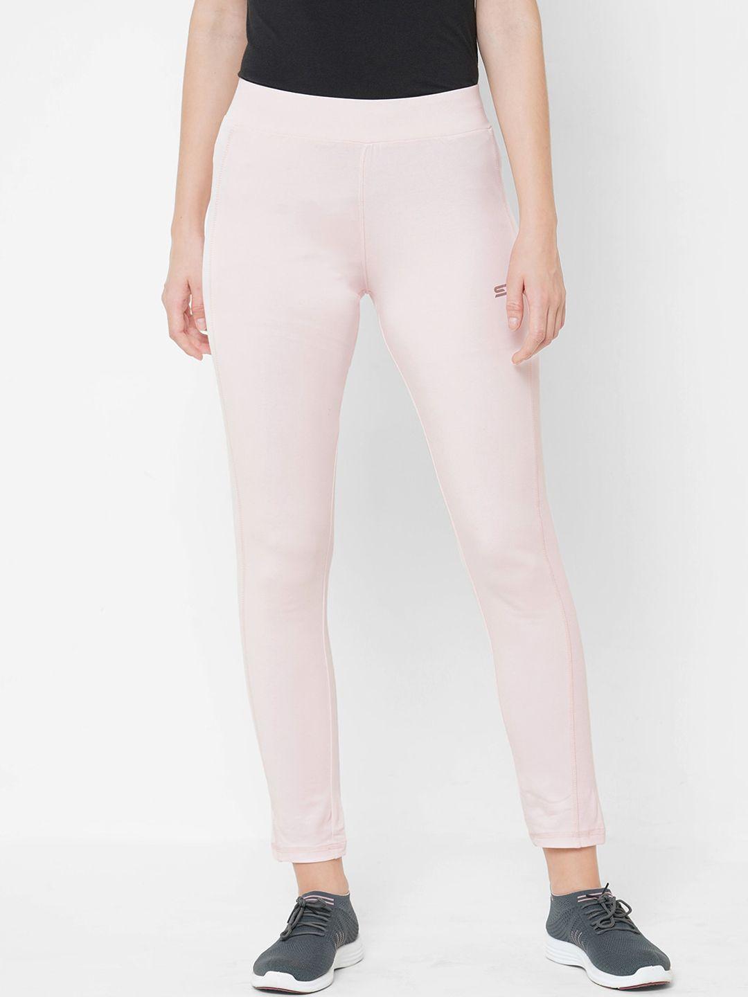 sweet dreams women pink cotton solid track pants