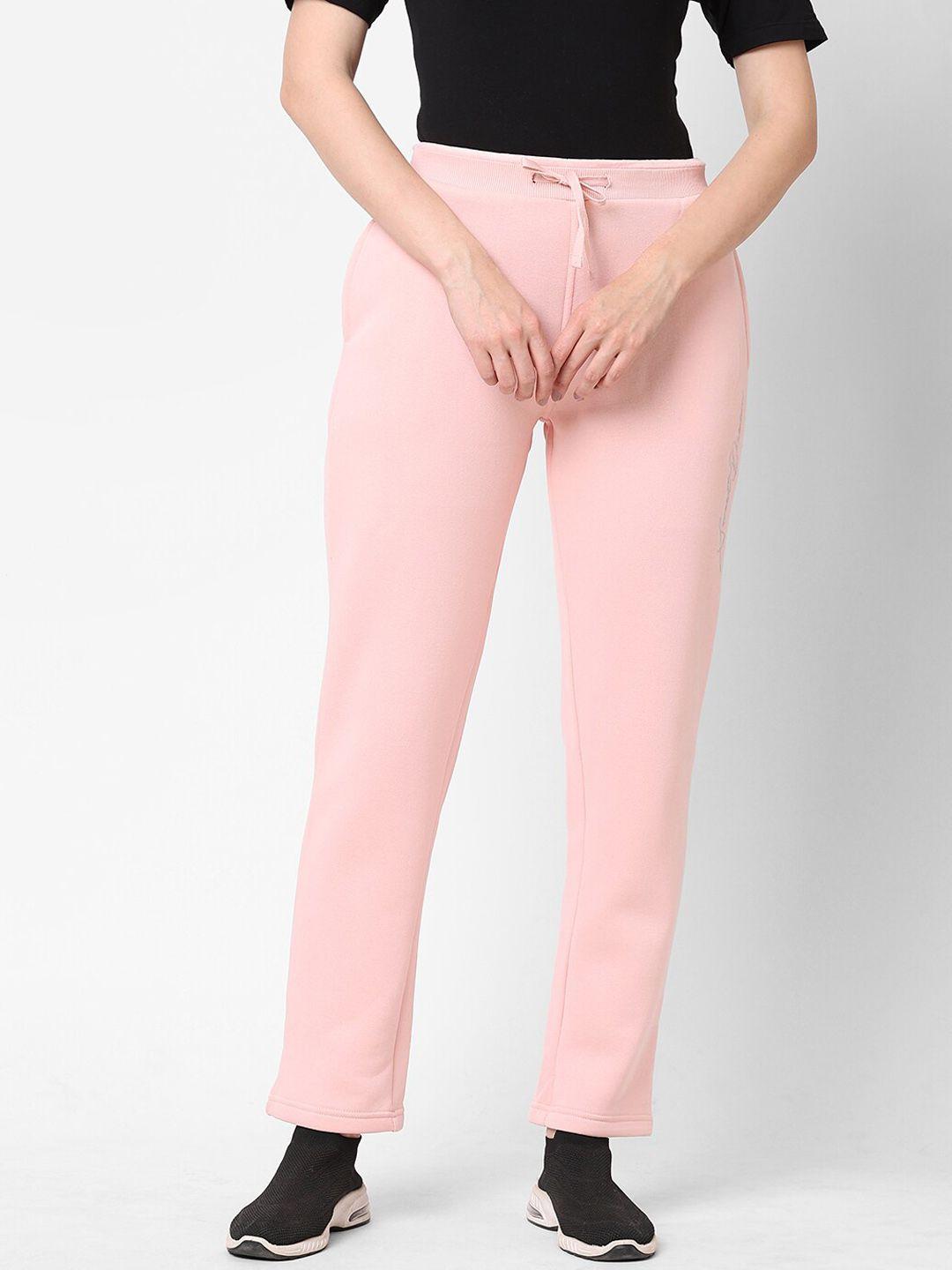 sweet dreams women pink fleece track pants