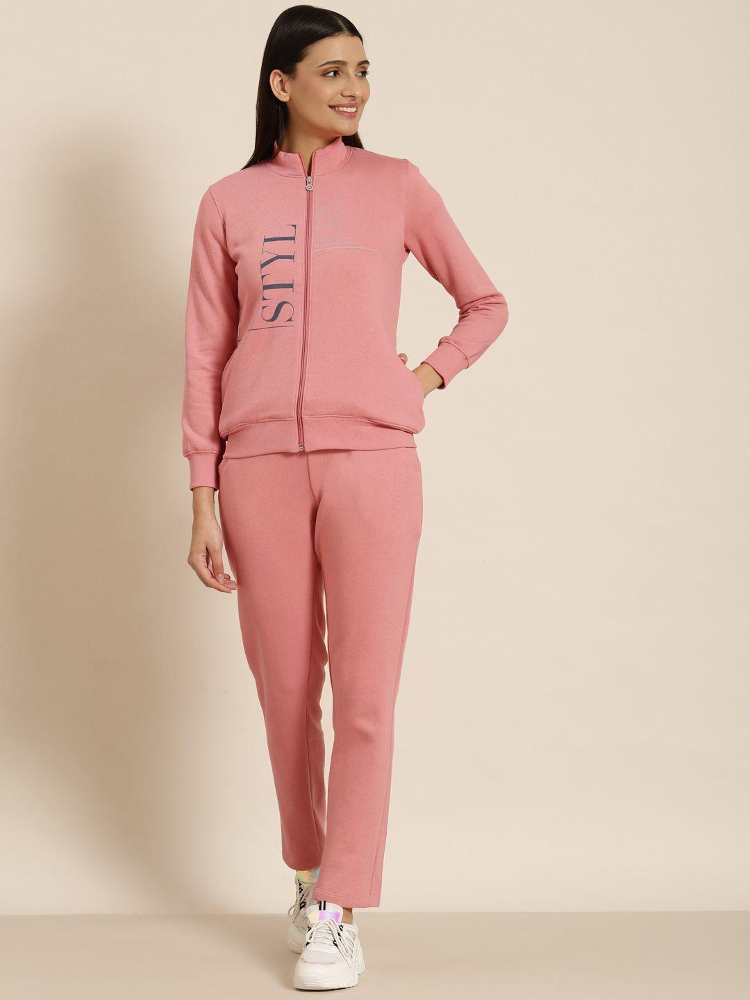 sweet dreams women pink printed tracksuits