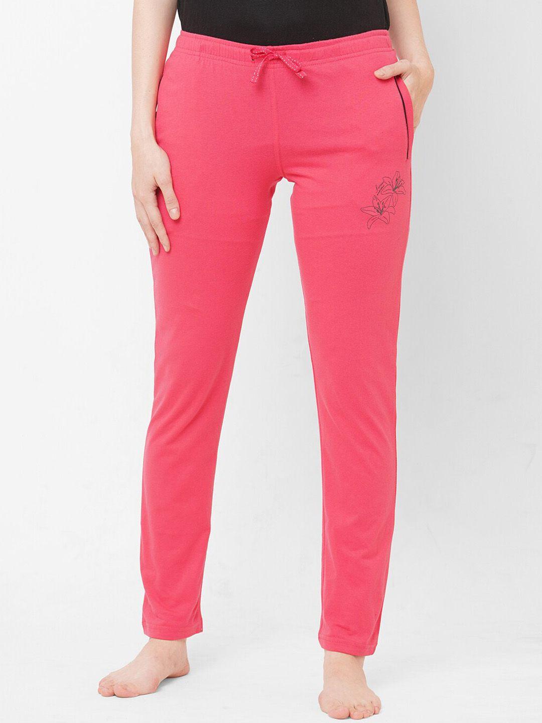 sweet dreams women pink solid lounge pants