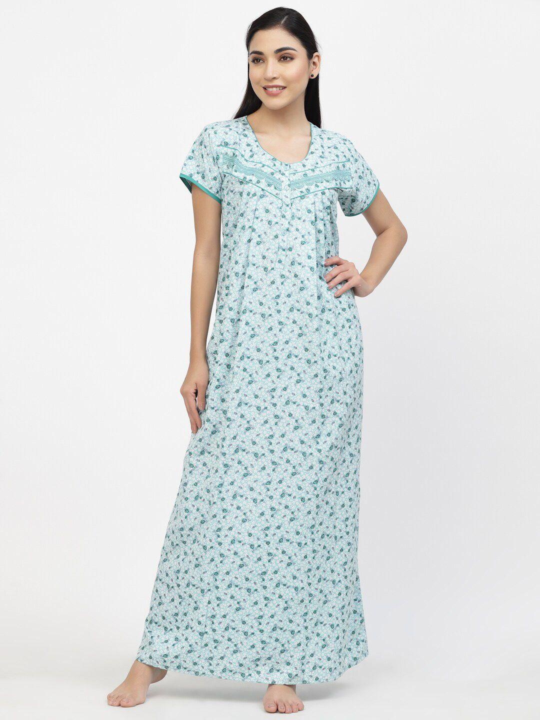 sweet dreams women printed maxi nightdress