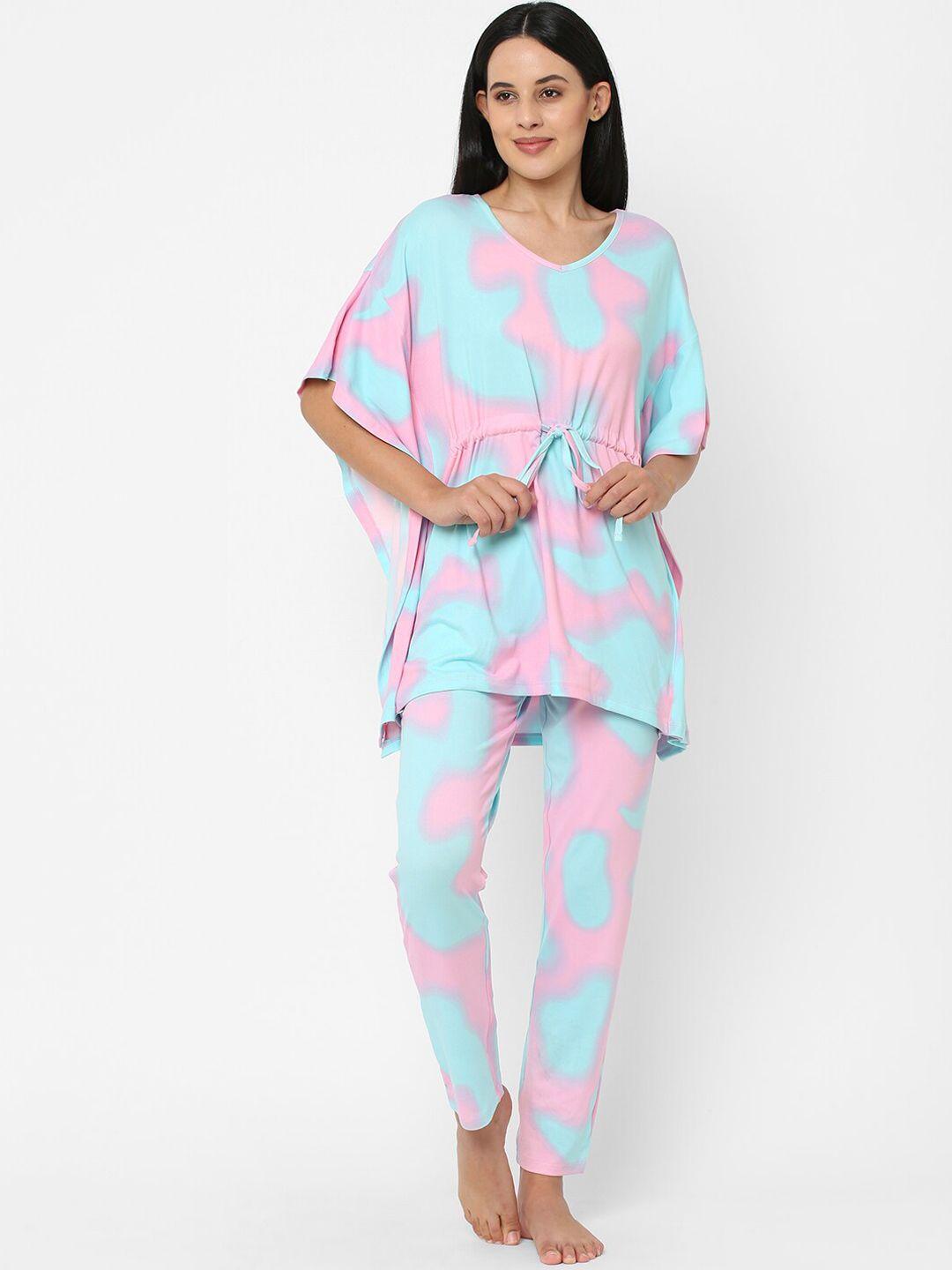 sweet dreams women printed night suit