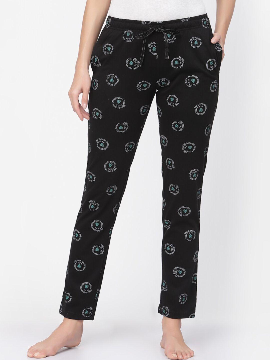 sweet dreams women pure cotton printed lounge pants