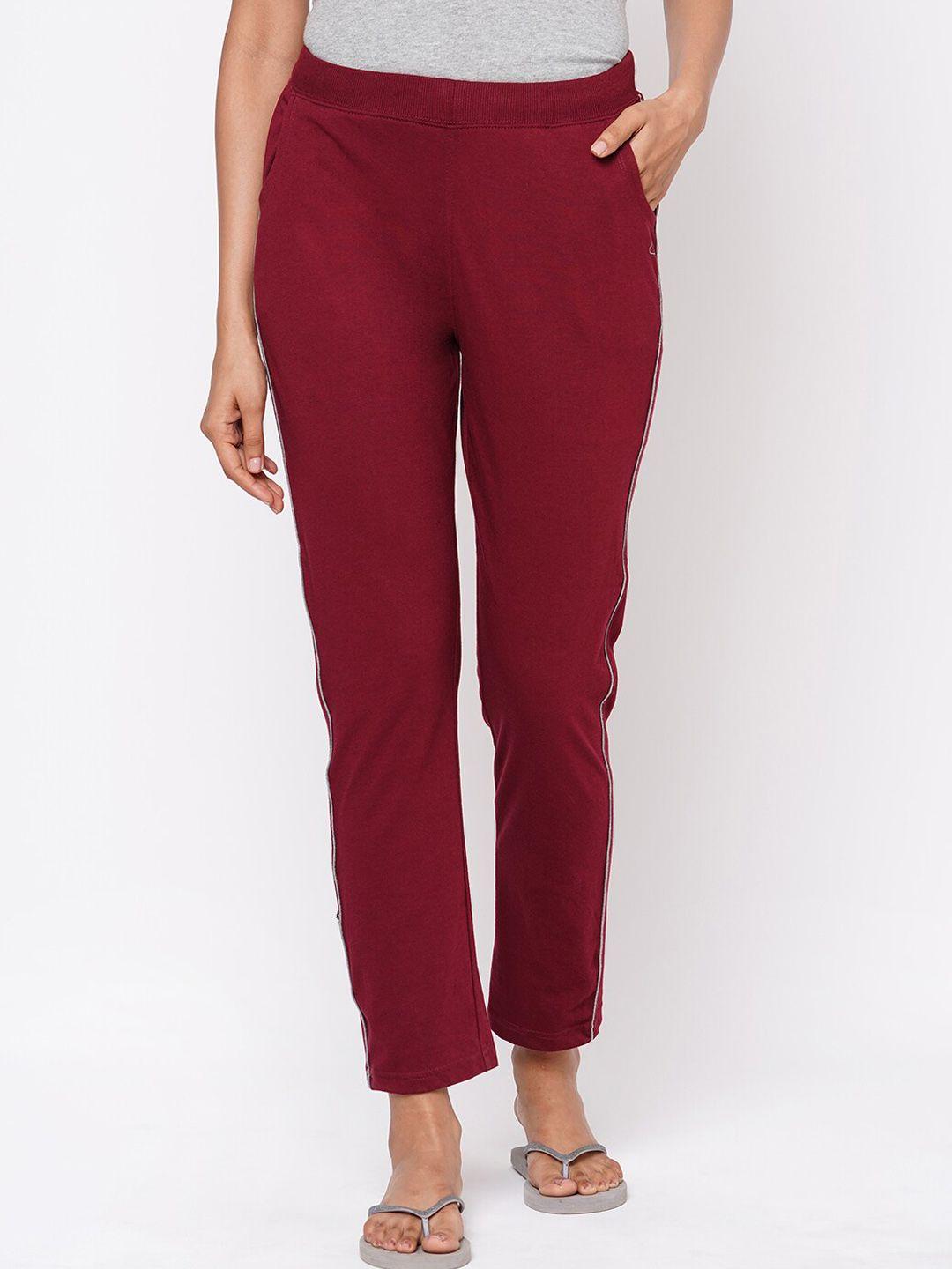 sweet dreams women side striped detail cotton lounge pant