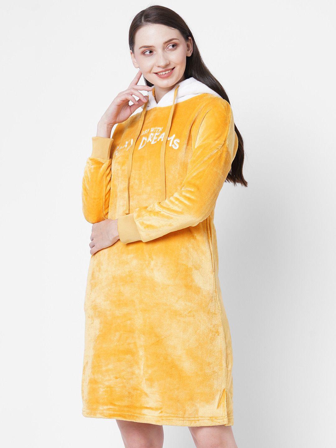 sweet dreams yellow printed nightdress