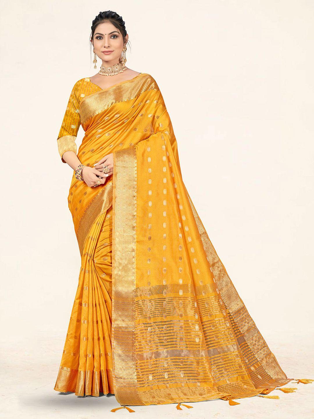 sweet smile fab woven design zari art silk saree