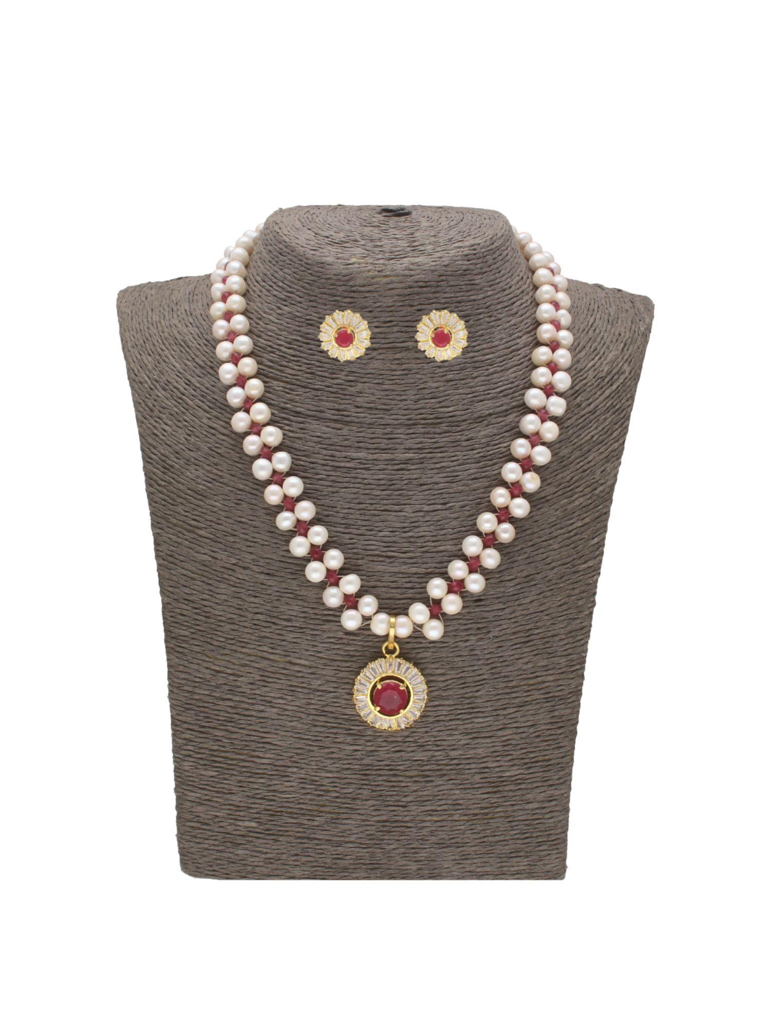 sweetheart strands pearl necklace set